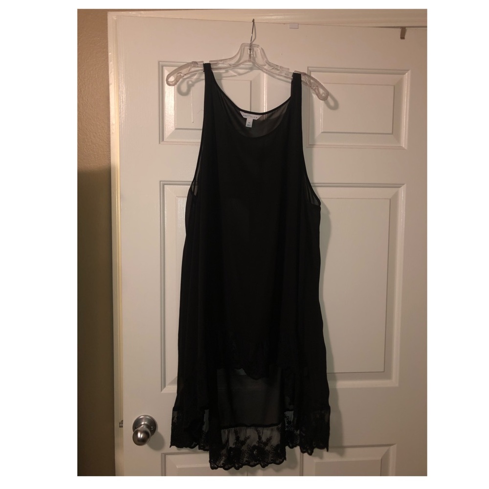 Boutique Brand Sheer high low tunic 3x